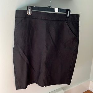 J Crew “The Pencil Skirt”. Black. Size 16.
